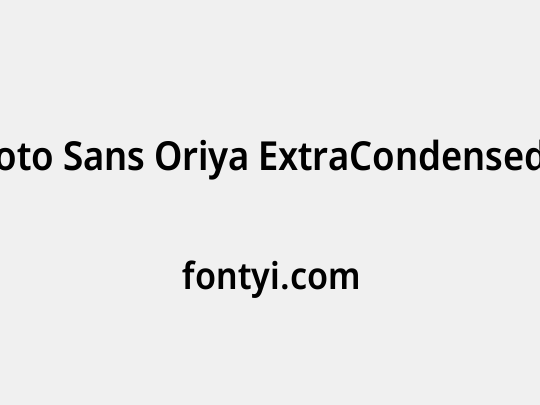 Noto Sans Oriya ExtraCondensed SemiBold