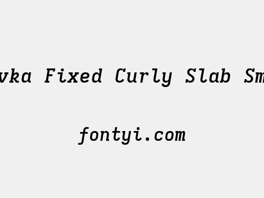 Iosevka Fixed Curly Slab SmBdEx