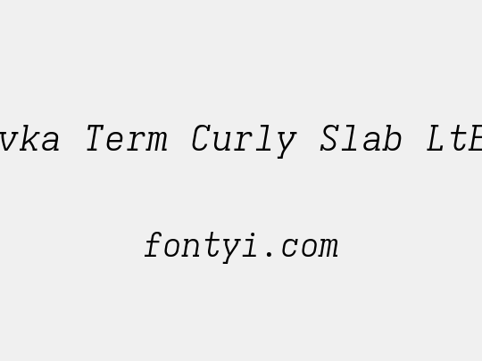 Iosevka Term Curly Slab LtExObl