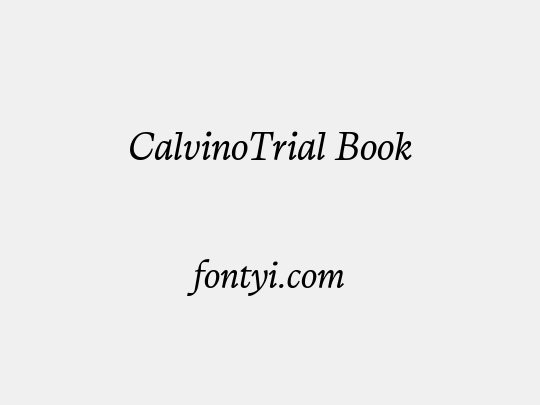 CalvinoTrial Book