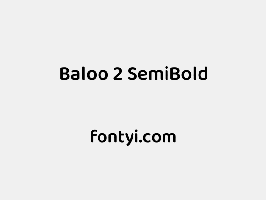 Baloo 2 SemiBold