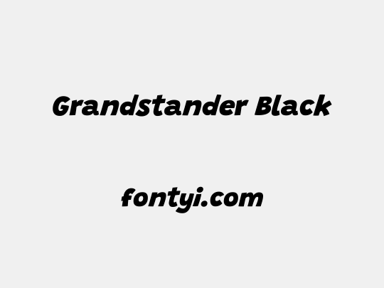 Grandstander Black