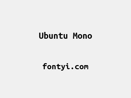 Ubuntu Mono