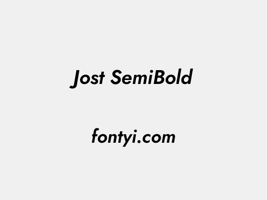 Jost SemiBold