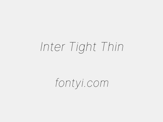 Inter Tight Thin
