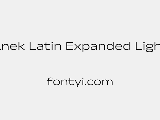 Anek Latin Expanded Light