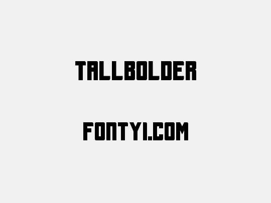 Tallbolder