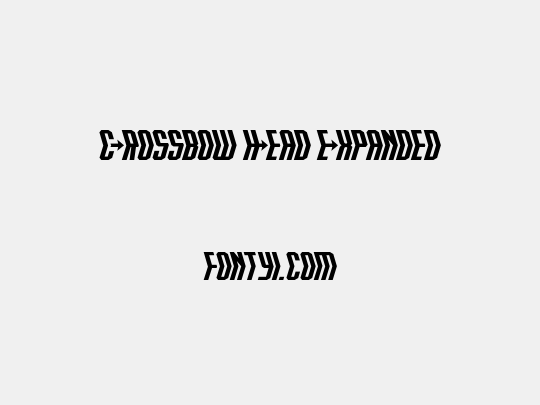 Crossbow Head Expanded