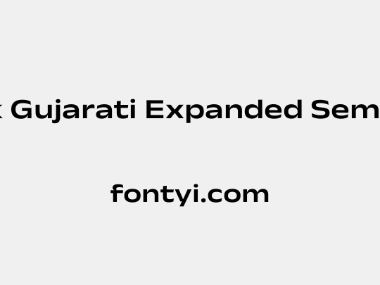Anek Gujarati Expanded SemiBold