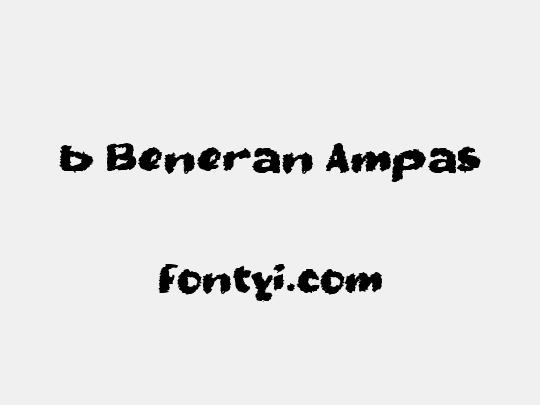 b Beneran Ampas