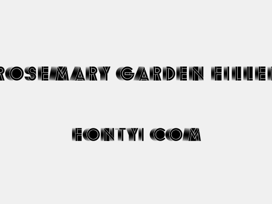 Rosemary Garden Filled