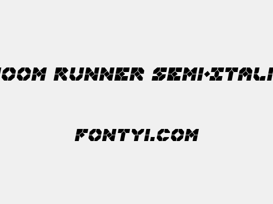 Zoom Runner Semi-Italic