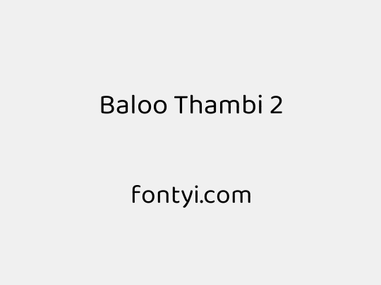 Baloo Thambi 2