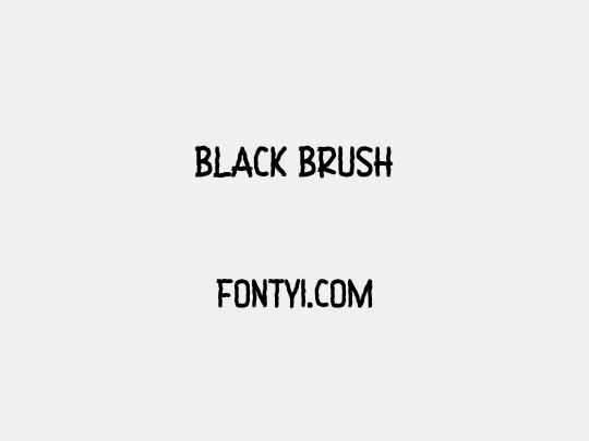 Black Brush