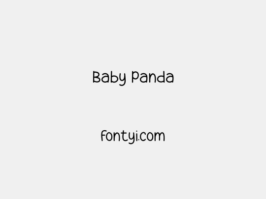 Baby Panda