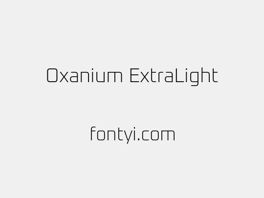 Oxanium ExtraLight