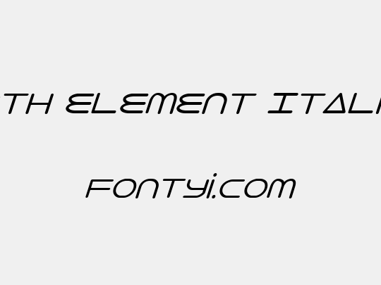 8th Element Italic