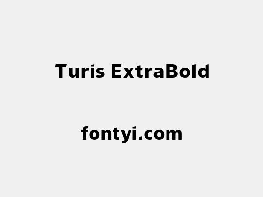 Turis ExtraBold