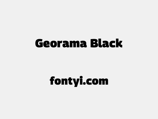 Georama Black
