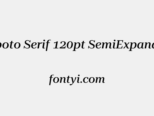Roboto Serif 120pt SemiExpanded Medium