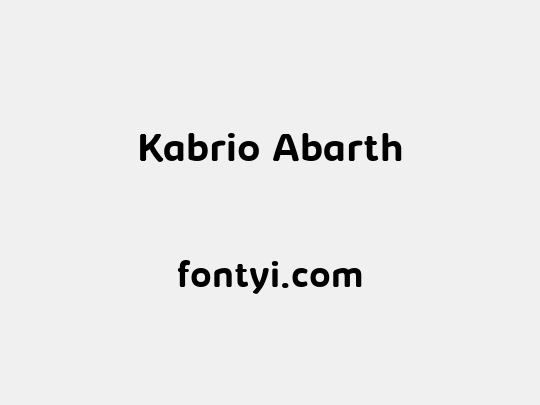 Kabrio Abarth