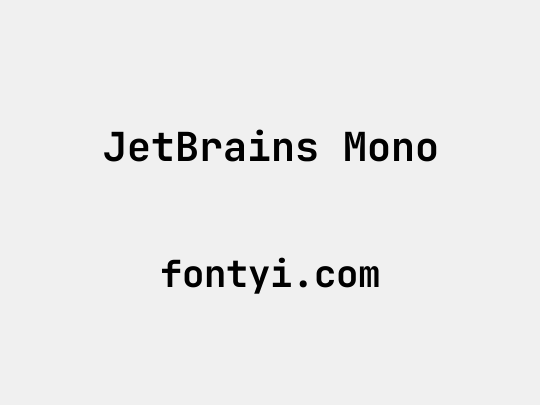 JetBrains Mono