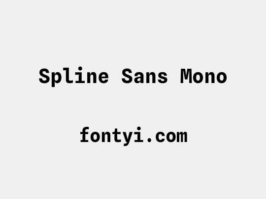 Spline Sans Mono