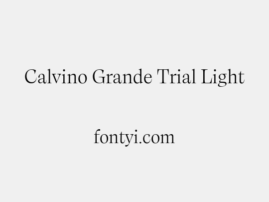 Calvino Grande Trial Light