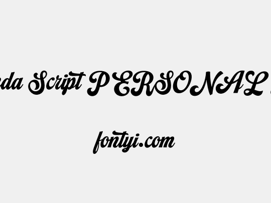 Alameda Script PERSONAL USE