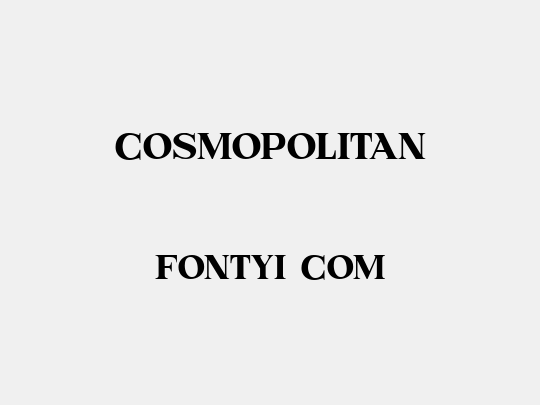 Cosmopolitan
