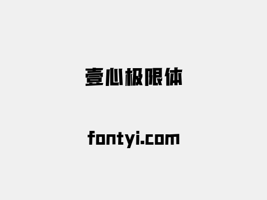 壹心极限体