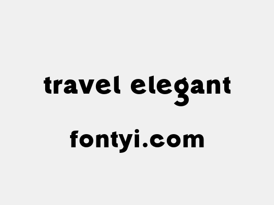 travel elegant