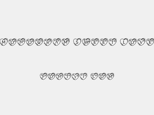 Monogram Sweet Love