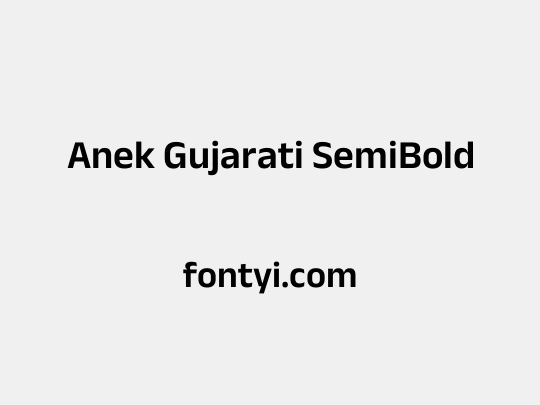 Anek Gujarati SemiBold