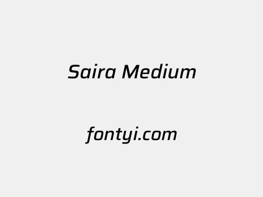 Saira Medium