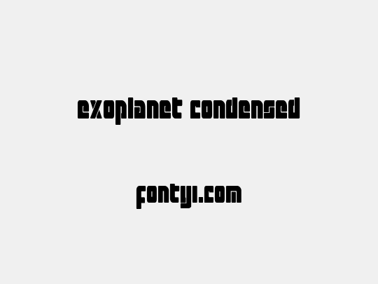Exoplanet Condensed