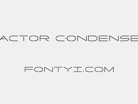 Factor Condensed