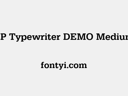 FP Typewriter DEMO Medium