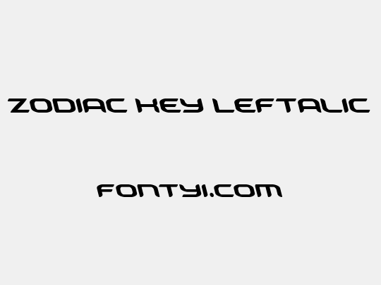 Zodiac Key Leftalic