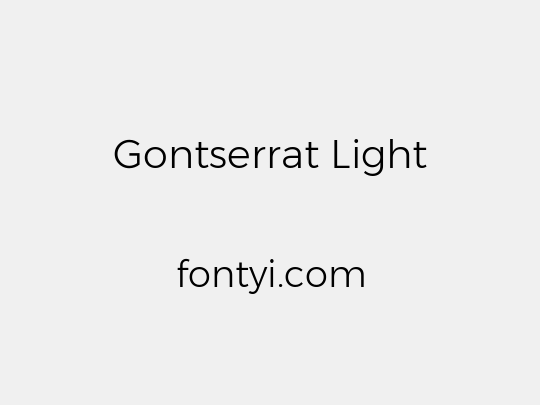 Gontserrat Light