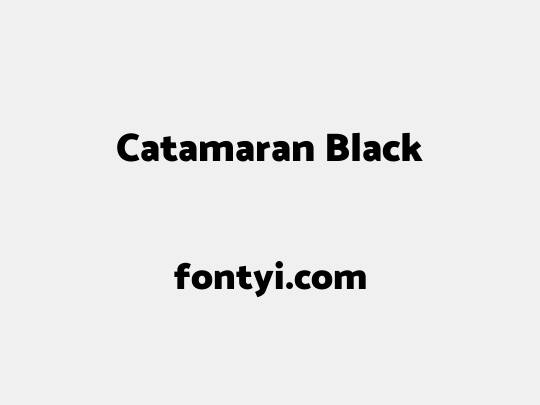 Catamaran Black