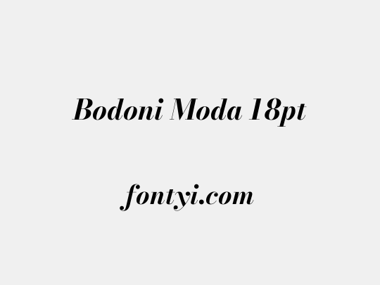 Bodoni Moda 18pt