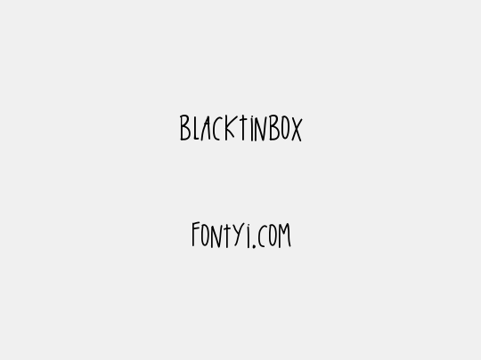 BlackTinBox