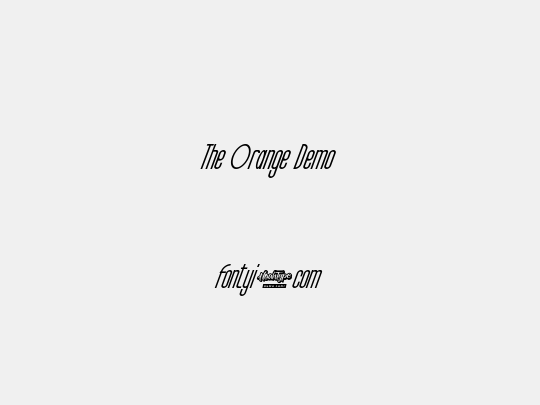 The Orange Demo