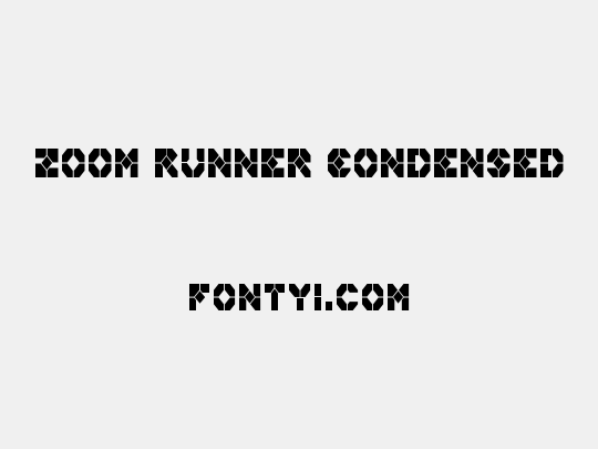 Zoom Runner Condensed