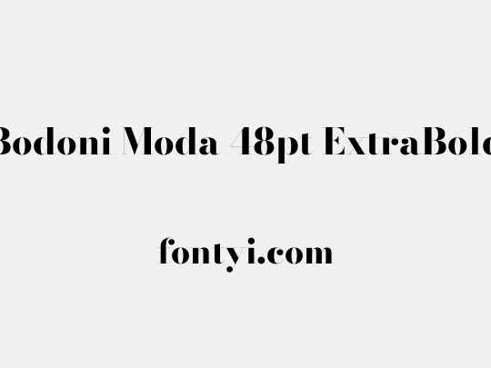 Bodoni Moda 48pt ExtraBold