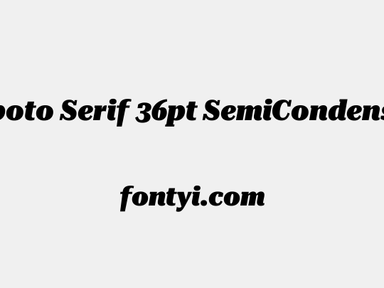 Roboto Serif 36pt SemiCondensed Black