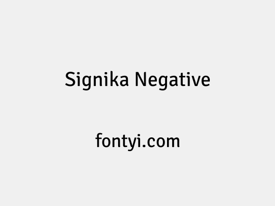 Signika Negative