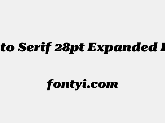 Roboto Serif 28pt Expanded Black