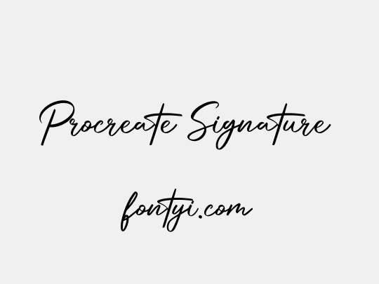 Procreate Signature